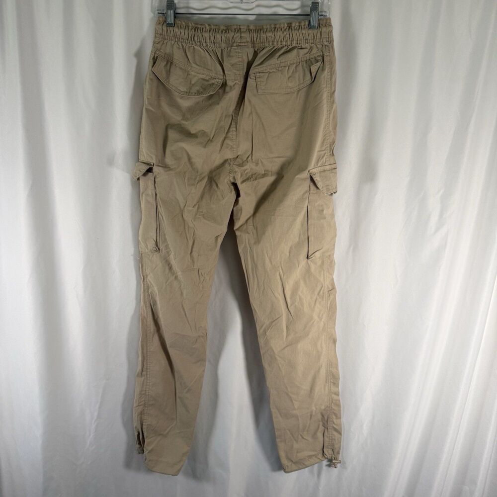 CSG Tactical Joggers Men's Medium Beige Drawstring Cargo Snap Pockets - Picture 5 of 9